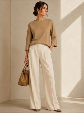 MaxMara Camelhair Top Women’s Size 8 (IT 42 / US 8 / FR 40) – Made in Italy